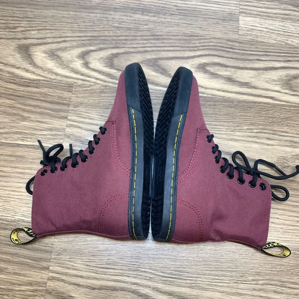 DR. MARTENS Air Wair Shoreditch Red Burgundy youth Size‎ 1 girls Canvas Boots